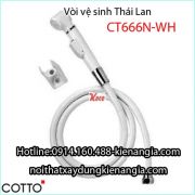 Vòi vệ sinh bằng nhựa Thailand-Cotto-CT666H-WH