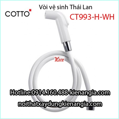 Vòi vệ sinh bằng nhựa Thailand-Cotto-CT993H-WH
