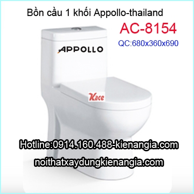 Bồn cầu  liền khối  Thái Lan Appollo AC-8154