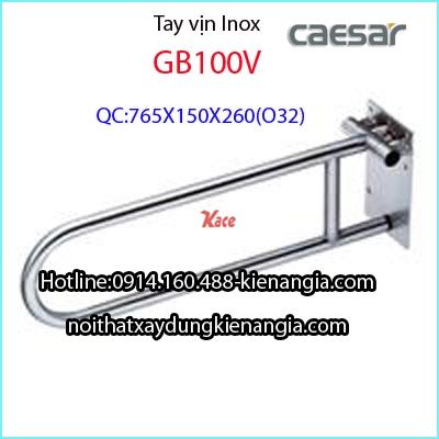 Thanh tay vịn inox Caesar-GB100V