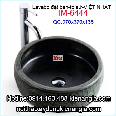 Lavabo đặt bàn,tô sứ Việt Nhật IM-6444