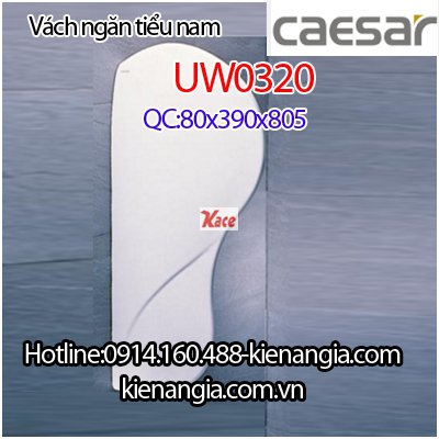 Vách ngăn bồn tiểu nam Caesar UW0320