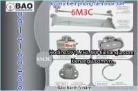 Bộ phụ kiện 6 món phòng tắm inox 304 INOXBAO 6M3C
