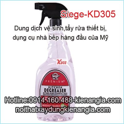 Vệ sinh tẩy rửa thiết bị bếp Siege-KD305