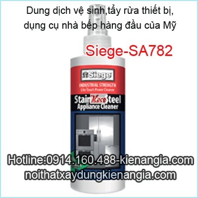 Vệ sinh tẩy rửa thiết bị bếp Siege-SA782