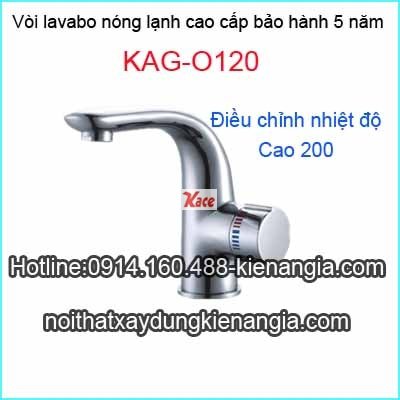 Vòi lavabo nóng lạnh điều chỉnh độ KAG-0120