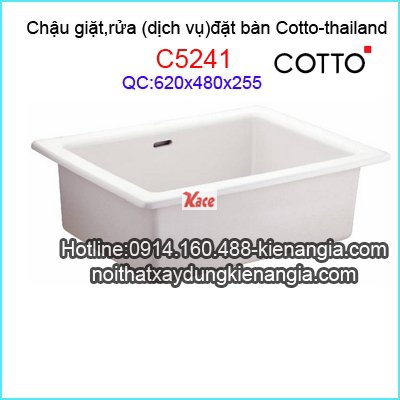 Chậu giặt,rửa,dịch vụ đặt bàn Cotto-C5241