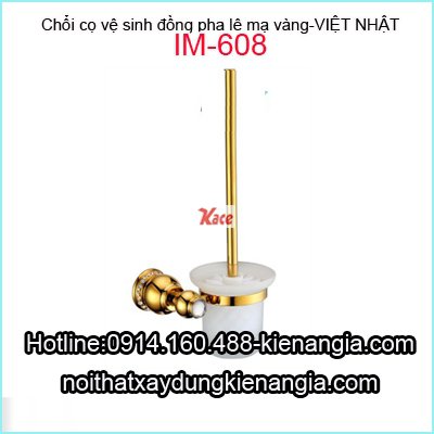 Chổi cọ vệ sinh đồng mạ vàng Việt Nhật IM-608