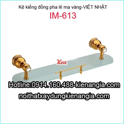 Kệ kiếng đồng mạ vàng Việt Nhật IM-613