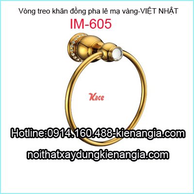 Vòng treo khăn đồng mạ vàng Việt Nhật IM-605