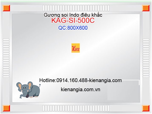Gương soi điêu khắc Indo 800x600 KAG-SI-500C