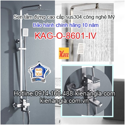 Sen tắm đứng sus 304 công nghệ Mỹ KAG-O8601IV