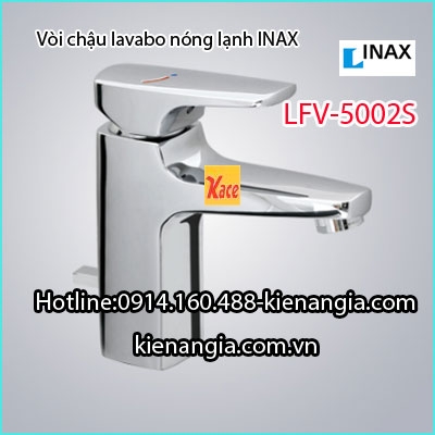 Vòi lavabo Inax gật gù nóng lạnh LFV-5002S