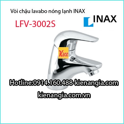 Vòi lavabo Inax gật gù nóng lạnh LFV-3002S
