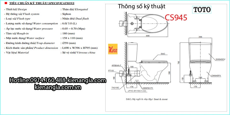 Thong-so-ky-thuat-Bon-cau-TOTO-CS945