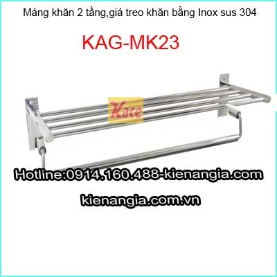 Máng khăn 2 tầng SUS 304 KAG-MK23