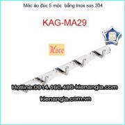 Móc áo cao cấp inox 304 5 móc KAG-MA29