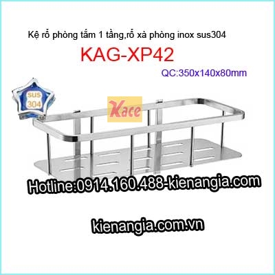 Kệ rổ xà phòng 1 tầng Sus304-KAG-XP42