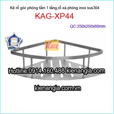 Kệ rổ góc xà phòng inox Sus304-KAG-XP44