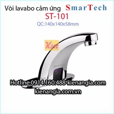 Vòi cảm ứng chậu lavabo dùng pin Smartech-ST-101