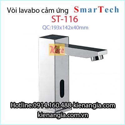 Vòi cảm ứng lavabo âm bàn Smartech-ST-116