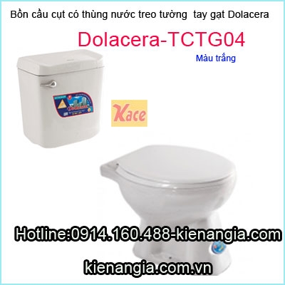 Bàn cầu cụt thùng nước treo gạt Dolacera TCTG04