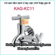 Vòi sen tắm 2 tay vặn chữ thập  KAG-KC11