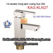 Vòi lavabo nóng lạnh âm bàn vuông sus304 KAG-KLN27