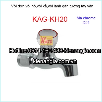 Vòi xả D21 tay vặn giá rẻ KAG-KH20