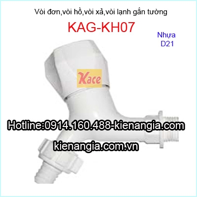 Vòi hồ nhựa tay vặn giá rẻ KAG-KH07