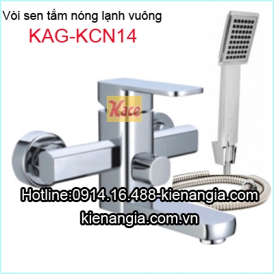 Vòi sen tắm nóng lạnh vuông giá rẻ KAG-KCN14
