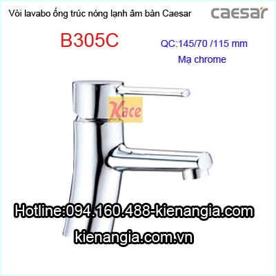 Vòi lavabo ống trúc âm bàn nóng lạnh CAESAR B305C
