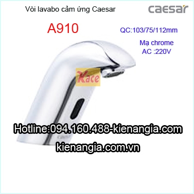 Vòi lavabo cảm ứng Caesar A910