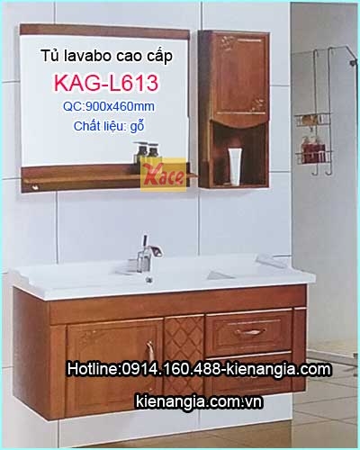 Tủ lavabo bằng gỗ cao cấp KAG-L613
