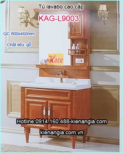 Tủ lavabo bằng gỗ cao cấp KAG-L9003