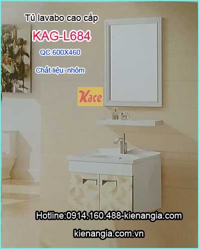 Tủ lavabo bằng nhôm cao cấp KAG-L684