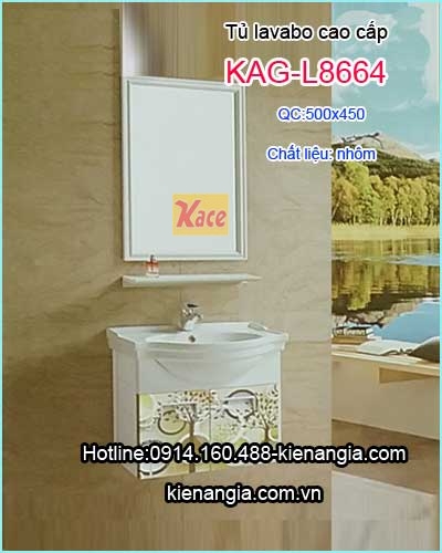 Tủ lavabo bằng nhôm cao cấp KAG-L8664