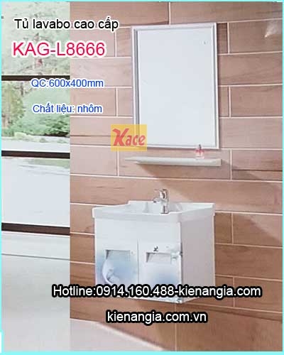 Tủ lavabo bằng nhôm cao cấp KAG-L8666