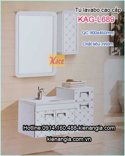 Tủ lavabo bằng nhôm cao cấp KAG-L689