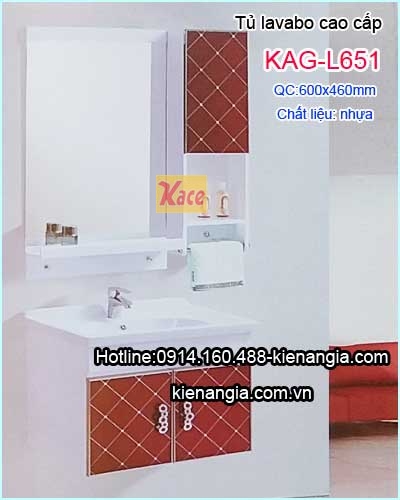 Tủ lavabo nhựa phòng tắm nhỏ KAG-L651