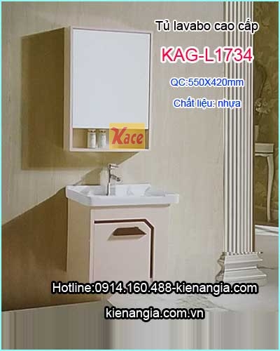 Tủ lavabo nhựa phòng tắm nhỏ KAG-L1734