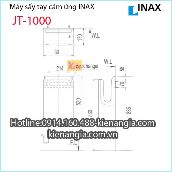 May-say-tay-cam-ung-INAX-JT-1000-TSKT