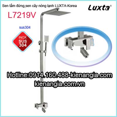 Sen cây vuông nóng lạnh inox 304 Luxta-Korea L7219V