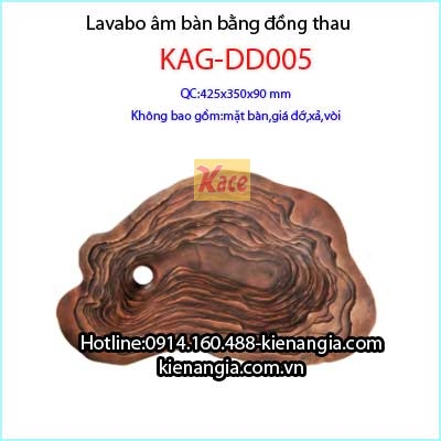 Lavabo đồng giả cổ mỹ thuật âm bàn KAG-DD005