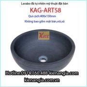 Lavabo tròn mỹ thuật đá tự nhiên KAG-Art58