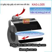 Móc giấy,Hộp giấy vệ sinh Inox KAG-LG05