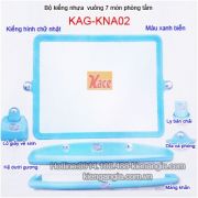Kiếng nhựa 7 món nhà tắm vuông màu biển KAG-KNA02