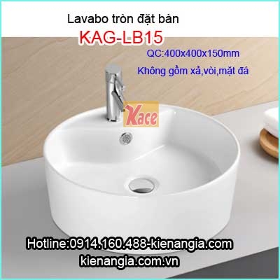 Lavabo tròn đặt bàn giá rẻ  KAG-LB15
