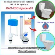 Bộ xả bồn cầu Viglacera tay gạt KAG-XBCViglacera01