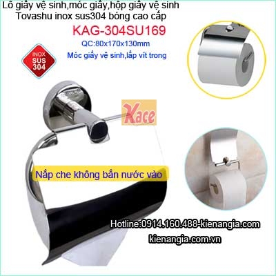 Móc giấy vệ sinh phòng tắm cao cấp Tovashu KAG-304SU169